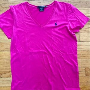 Short Sleeve V-Neck Polo Tee